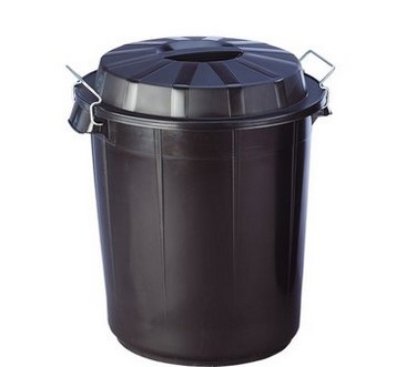 Cubo Industrial Con Tapa Denox 95 Litros Medidas: 495X730 Mm