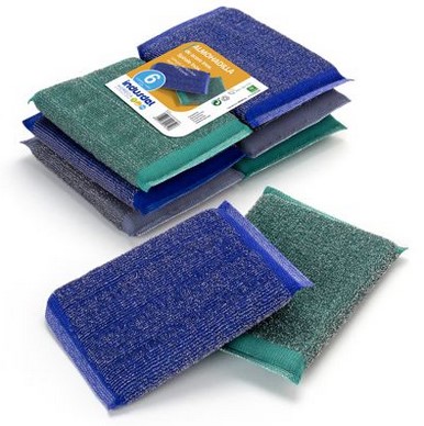 Esponja De Limpieza Almohadillas Inox 14X9X2Cm