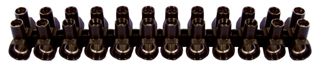 Paquete 20 - REGLETA NEGRA PA6 16MM