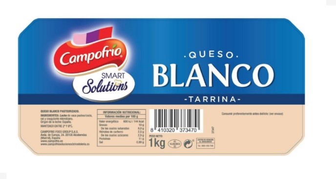 QUESO FRESCO PAQUETE 2KG